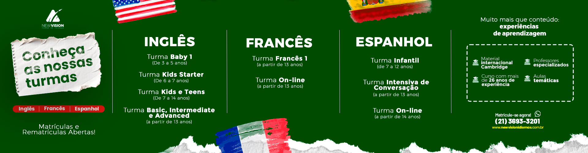 Conheça as nossas turmas